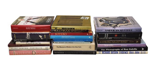 22 Assorted Collection of Art Reference Books, Mostly Coffee Table Books