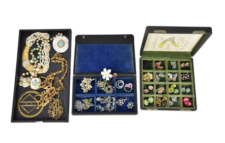 Designer Jewelry Lot.  Phyllis Mark Pendant, Sterling Royal Copenhagen Brooch, Copenhagen Anton