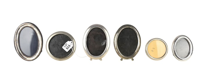 Lot of Antique Silver Frames