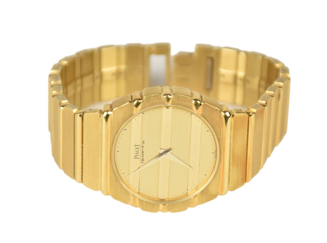 18K Yellow Gold Piaget Polo 791 C 701 Watch. Vintage, 18k yellow gold watch with a 30mm case, a (1 of 16)