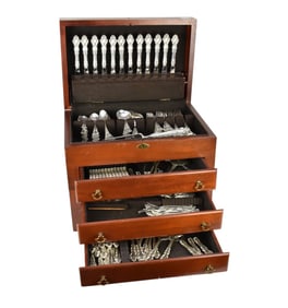 Reed & Barton Sterling Silver Flatware Set, Spanish Baroque - Set includes Spanish Baroque Pattern,