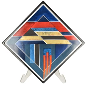 Herbert Hajek Plaque for Rosenthal, Studio-Linie Germany, Limiterte Kunstreihen '80, Edition