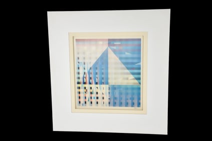 Agamagraph - Yaacov Agam (Israeli b. 1928) signed lower right HC 9/25.  Provenance: Gallery Gemini