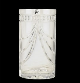 Waterford Crystal "Overture" Vase, 12" h - Oval Form Vase in Original Box