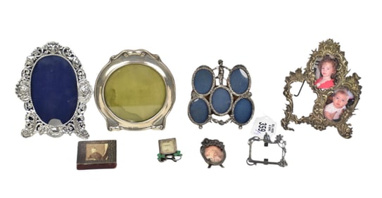 8 Sterling Silver Picture Frames. Size 1.5" - 4.5" These were part of a collection from  noted
