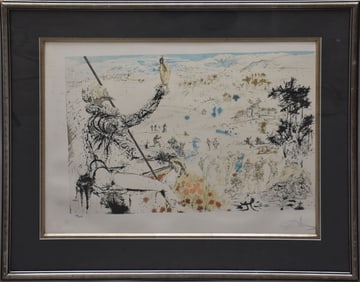 Salvador Dali (Spanish, 1904-1989) The Golden Age (Don Quixote)