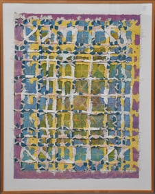 Alan Shields (1944 - 2005) "Milan Fog" Handmade Paper Construction 1983, Signed and Dated in Pencil,