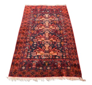 Tribal Afghan Oriental Rug / Carpet 3.4 x 5.8 feet