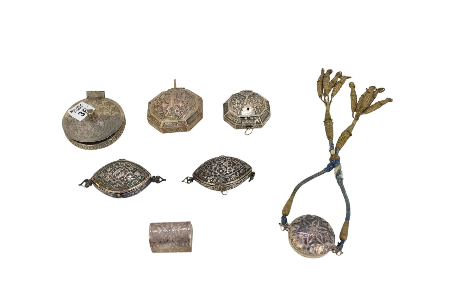 7 Persian Silver Boxes (1 of 11)