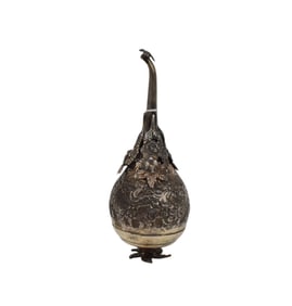 Persian/Turkish Pear Shape Silver (tests 900) "Sprinkler", 7 1/2"h
