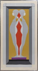 Ernest Trova (American, 1927-2009) Serigraph. Four-Foot Falling Man - 1973. Pace edition -126/150. (1 of 8)