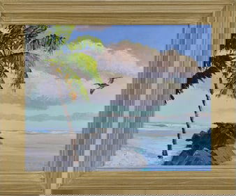 MARK STANFORD FLORIDA ARTIST Gulf inlet Pass , oil on board, 16 x 20 inches.