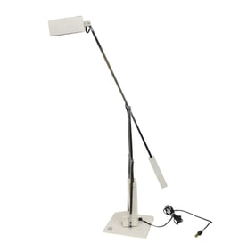 MID CENTURY MODERN COUNTER BALANCE TABLE LAMP, DESIGNED BY ROBERT SONNEMAN, 37" H.