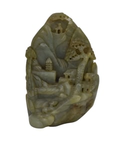 Chinese Mutton Jade Carved Sculpture
