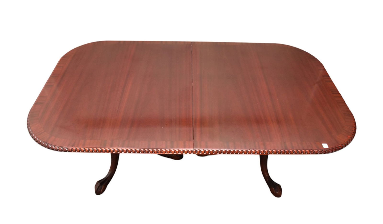 Mahogany Double Pedestal Dining Table with Rope (1 of 6)