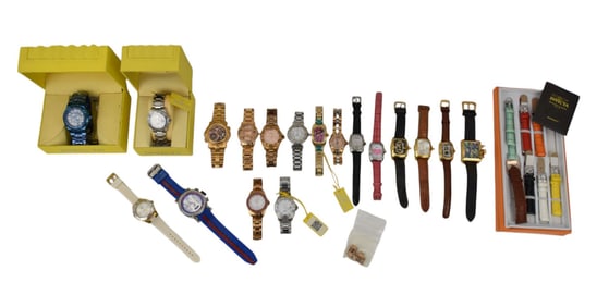 Invicta Watch Lot Men's & Women's. Some have never been worn. Needs battery.