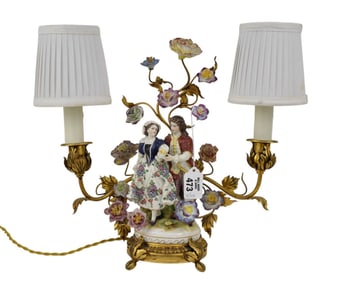 Porcelain Figural Lamp