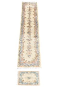 2 Rugs (1) Kerman Runner / 2.6 x 11.3 feet, (1) Small Kerman / 1.7 x 2.1 feet