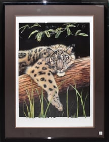 DAVE MERRICK - GOLDEN SNOW CAT 3 D Art - 1997. limited edition.