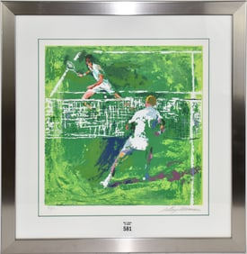 LeRoy Neiman (American, 1921-2012) Serigraph -Tennis, pencil sign lower right and number 195/300.