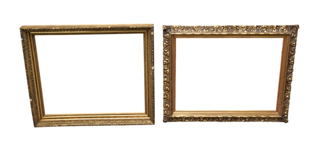 Two Antique Gold frames.