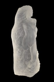 Michael Wilkinson Acrylic Nude Sculpture, Signed , 68/300 1986, 18"h x 7"w