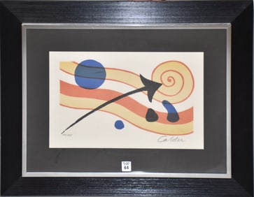 After Alexander Calder (American, 1898-1976) Abstract - signed and numbered. Ed. 46/125, sheet size