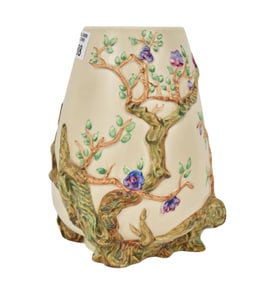 Clarice Cliff Pottery Vase, My Garden , Signed 8 1/2"h x 3 3/4"w, Fine Condition