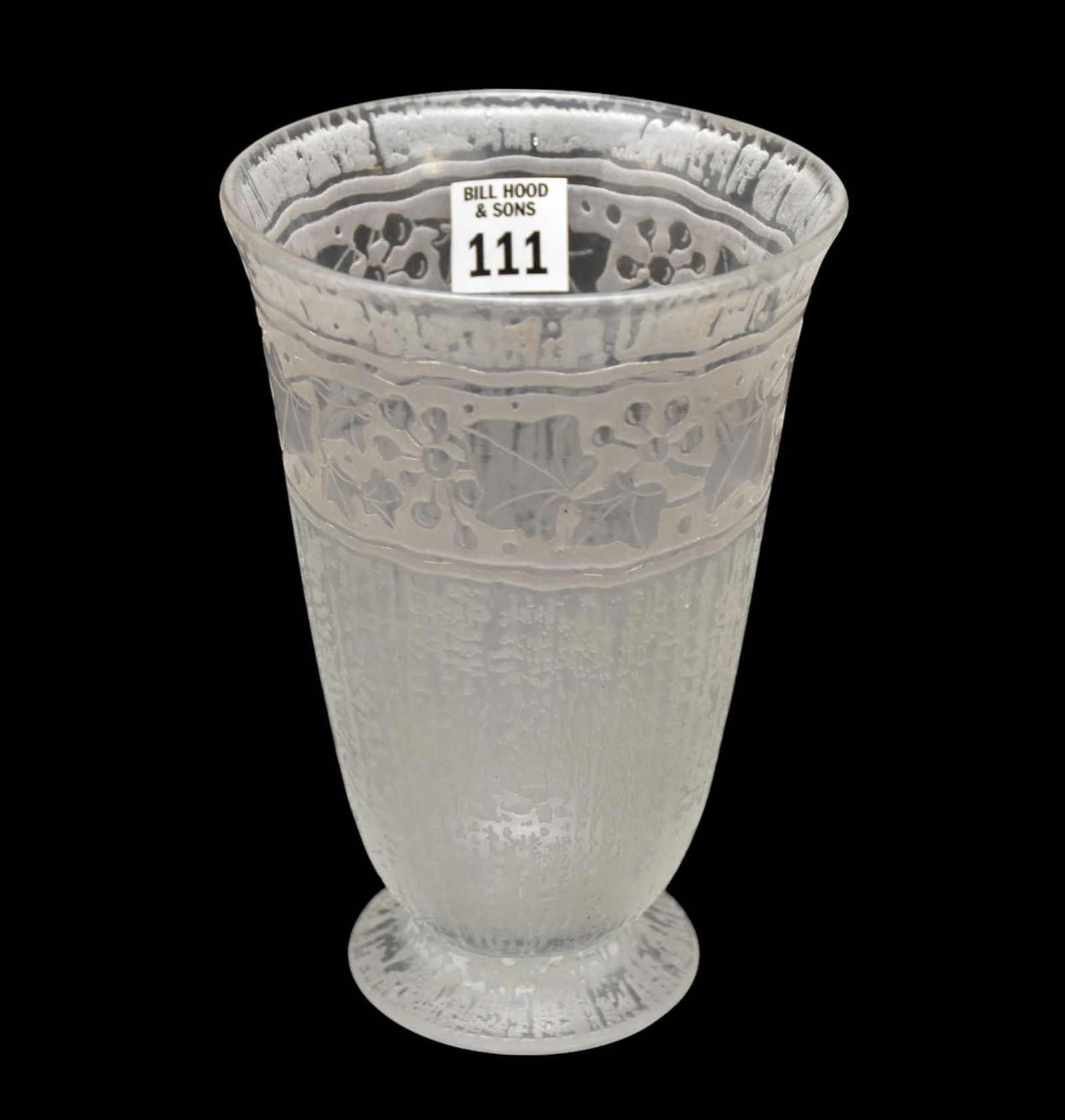 Antique Daum Nancy Etched Vase, 7 1/4"h x 4 7/8"w (1 of 7)