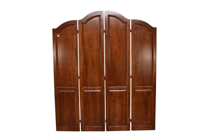 4 Panel Wood Folding Screen, 78"h x 16"w each