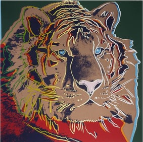 After Andy Warhol (American, 1928-1987), "Siberian Tiger" from "Endangered Species" portfolio -