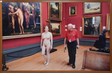 CRISTINA LUCAS (Spanish b. 1973) Nude in the Museum, Walker Art Museum (Series) C-Print Depicts a