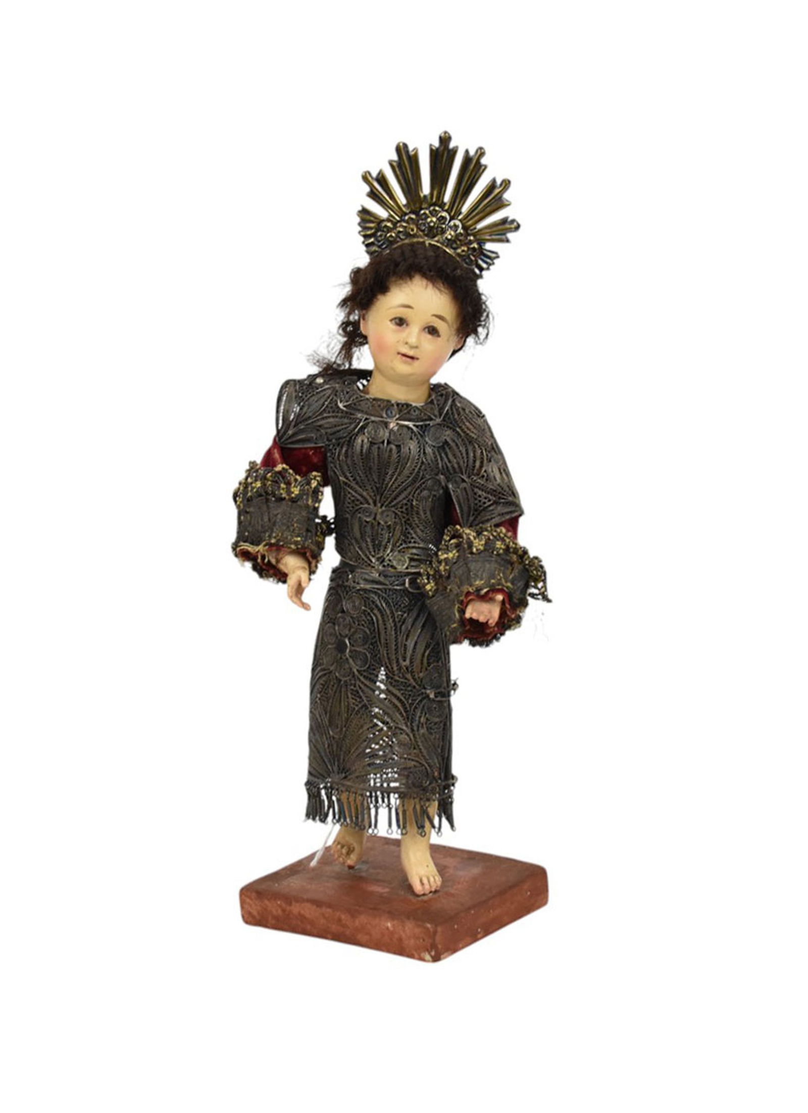 The Christ Child, Polychrome Religious Sculpture, 18th/19th Cen. - Spain/Italy. C. 18th-19th (1 of 7)