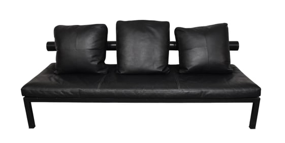 'Sity' Daybed Sofa Antonio Citterio for B&B Italia - Italian. C. 1980s. Steel frame and backrest,