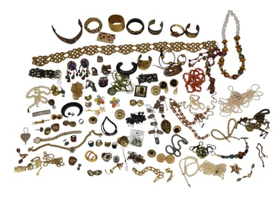Large Costume Jewelry Lot. Some Signed KJL Pierre Baldman, Ciner, Trifari. Bracelets, necklaces,