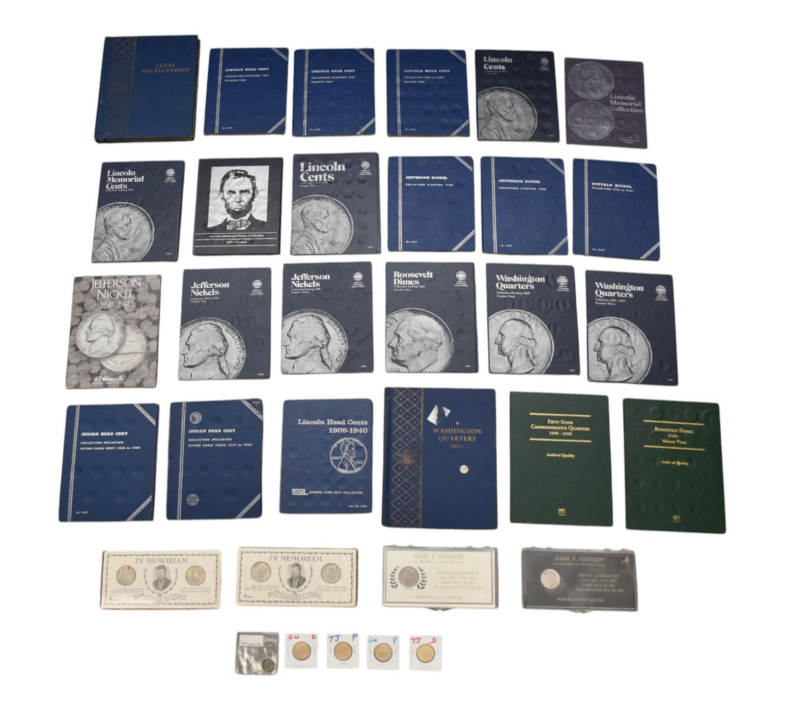 Large US Coin Lot. Pennies, Nickels, Dimes, Quarters, Half Dollars. 1881 - current includes 1909 (1 of 20)