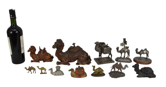 12 Assorted Metal Camels