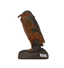 Iron Painted "Rook" Bookend or Doorstop, 8"h x 5"w