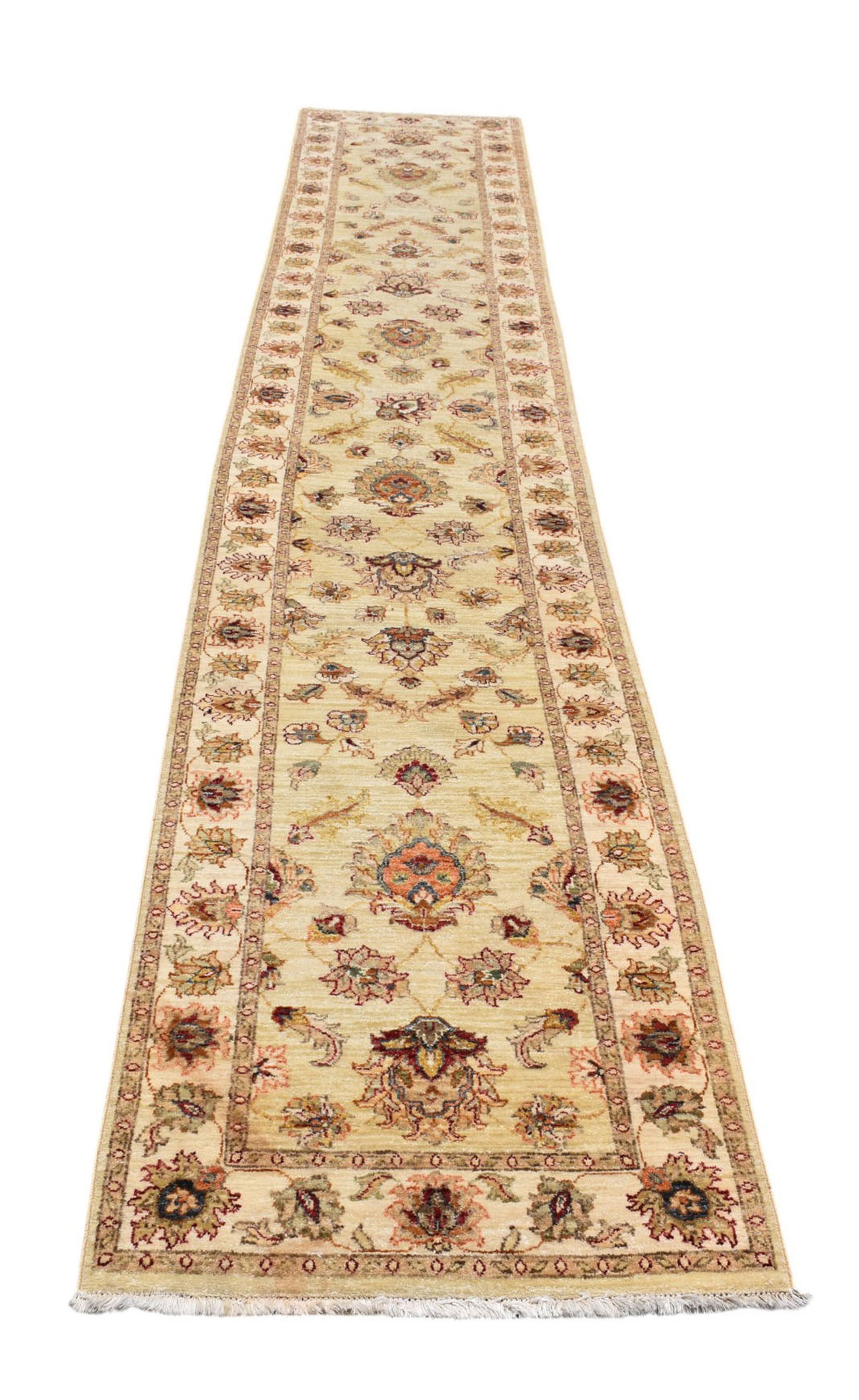 Hand Made Oriental Rug/Carpet, Long Runner 14.4 x 2.7 feet (1 of 4)