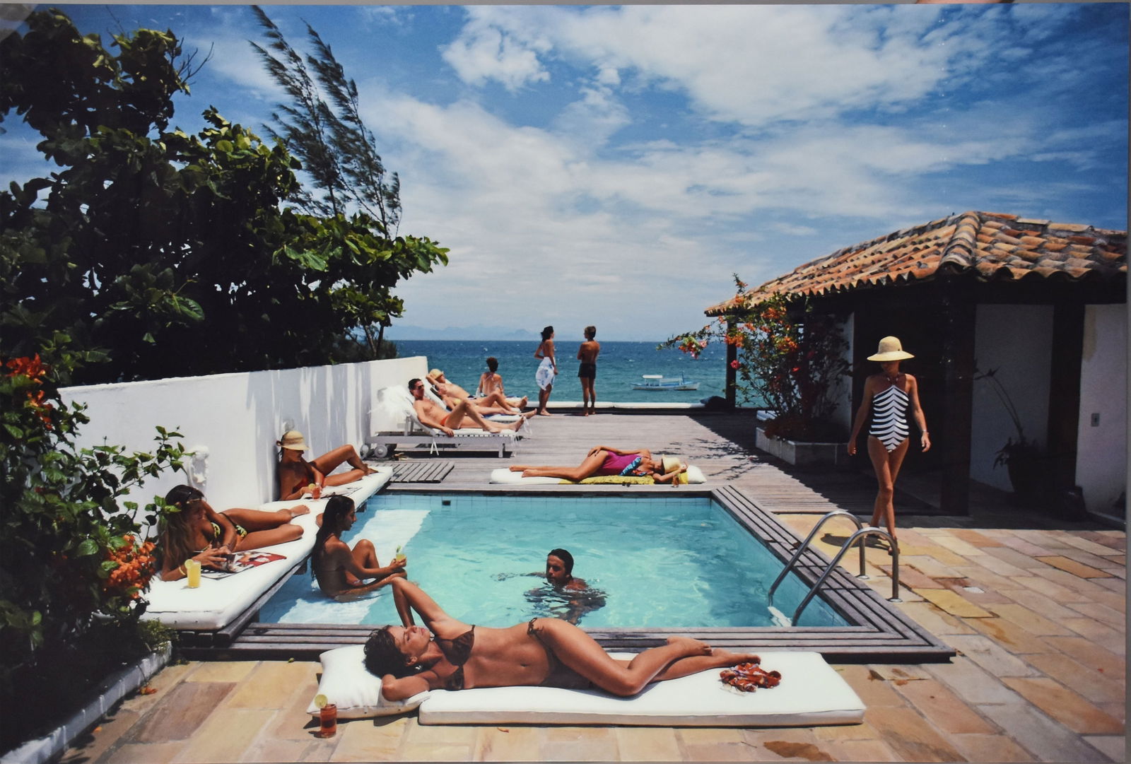 Slim Aarons (American, 1916-2006) Buzios Print - mounted on Aluminum then behind Acrylic in front, (1 of 7)