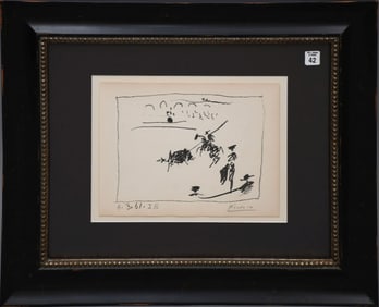 Pablo Picasso (Spanish 1881-1973) Lithograph - "La Pique" pencil signed lower right edition 20/50.