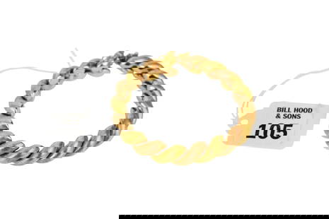 18K Yellow Gold San Marco Macaroni Link Bracelet. 7.5" wt. 53.3 grams: 18K Yellow Gold San Marco Macaroni Link Bracelet. 7.5" wt. 53.3 grams