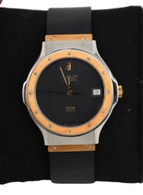 Hublot MDM Geneve Automatic 1581.2 Steel & 18K Gold. 12-Hour Dial, Central Second, Date Indicator,