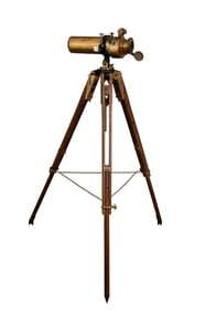 Antique Tripod Telescope 54H x 21w inches