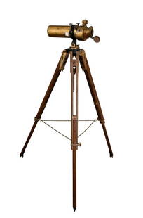 Antique Tripod Telescope 54H x 21w inches: Antique Tripod Telescope 54H x 21w inches