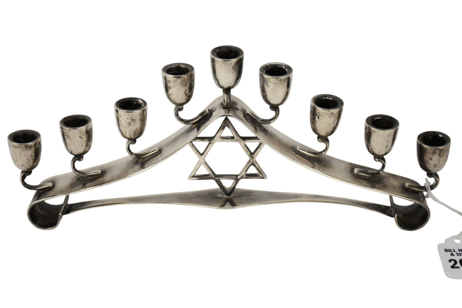 Sterling Silver Menorah "925", Made in Mexico, Hallmark, 18ozt, 6"h x 12"w (1 of 3)