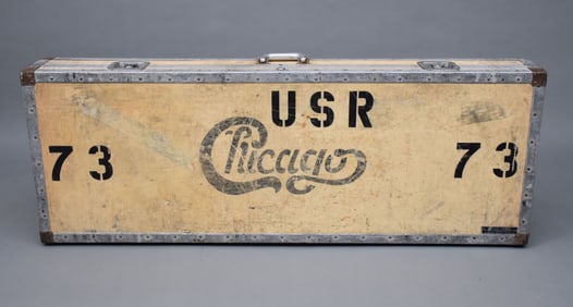 Original CHICAGO American Rock Band Guitar / Keytar Touring Case, Reportedly belonged to Robert Lamm