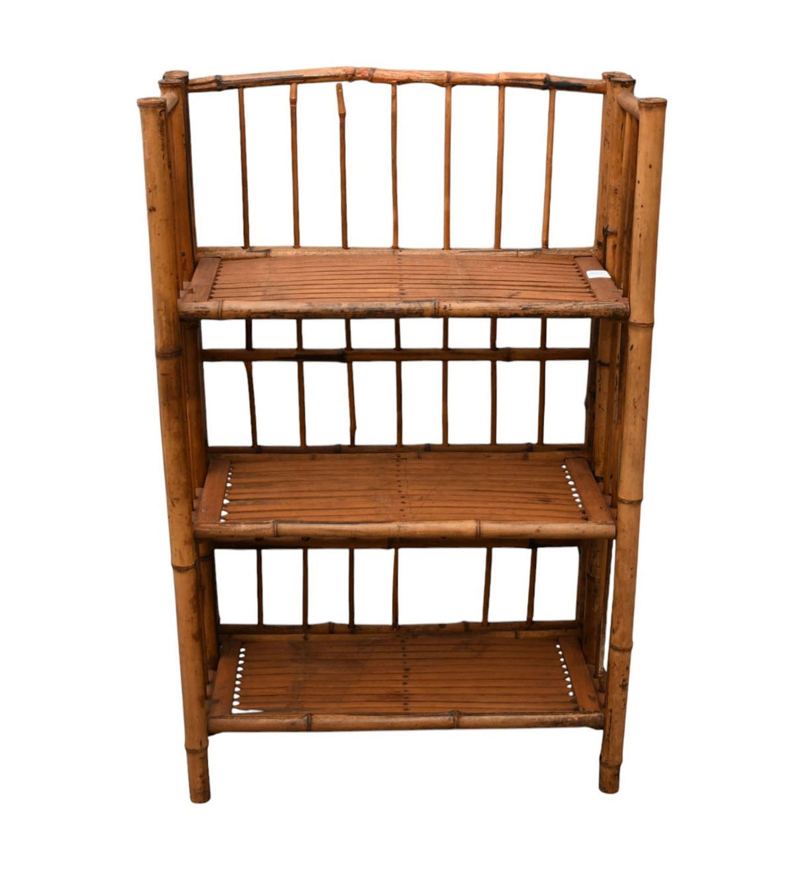 Reeded/Split Folding Bamboo Book Stand, 32"h x 21"w x 10"d (open) (1 of 5)