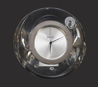 Waterford Crystal Modern Clock, Original Box Measures, 6"h x 8"w x 11"w