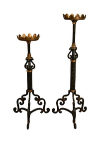 2 Iron Torcheres 3' x 4' tall